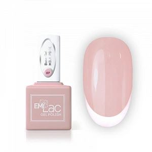 E.MiLac Base Gel Молочный розовый №07, 9 мл.