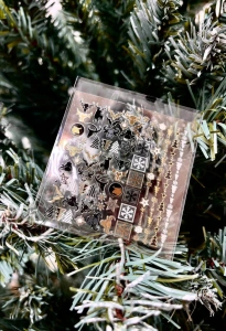 Charmicon 3D Silicone Stickers №148 Новогодние украшения