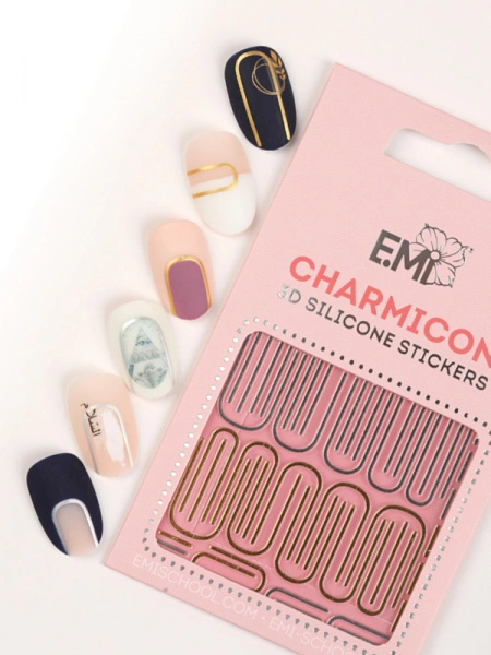 Charmicon 3D Silicone Stickers №147 Изогнутые линии