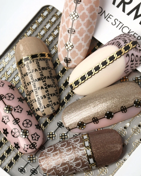Charmicon 3D Silicone Stickers №236 Fashion chains