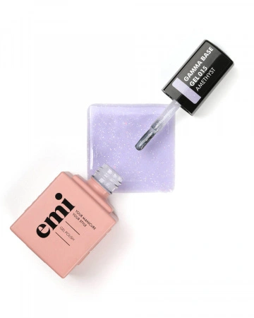 E.MiLac Gamma Base Gel Amethyst №015, 15 мл