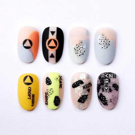 Charmicon 3D Silicone Stickers №120 Геометрические узоры