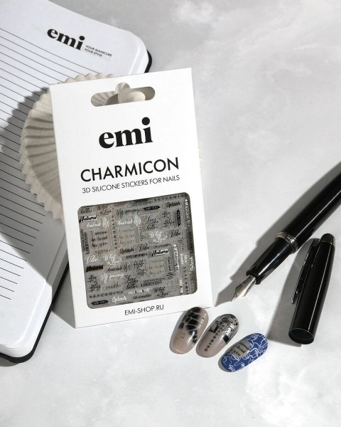 Charmicon 3D Silicone Stickers №261 Искусство каллиграфии