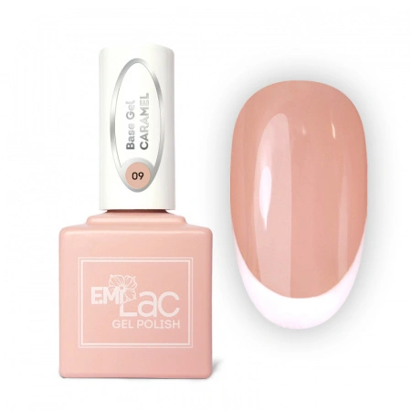 E.MiLac Base Gel Карамель №09, 15 мл.