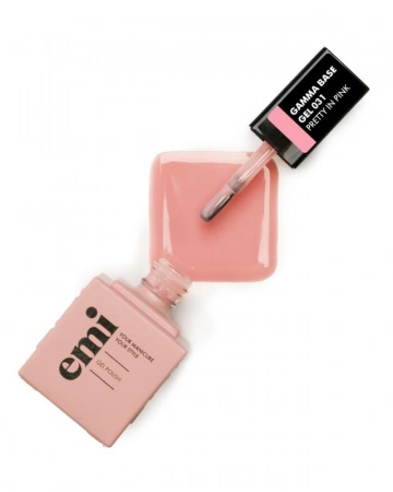 E.MiLac Gamma Base Gel №031 Pretty in pink, 15 мл