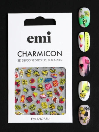 Charmicon 3D Silicone Stickers №204 Граффити
