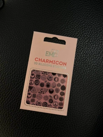 Charmicon 3D Silicone Stickers №145 Оптический принт