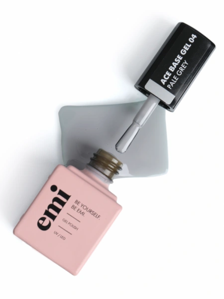 E.MiLac Ace Base Gel №04 Pale Grey, 9 мл