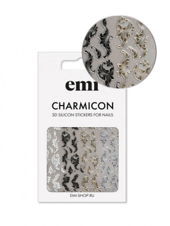 Charmicon 3D Silicone Stickers №155 Вензеля