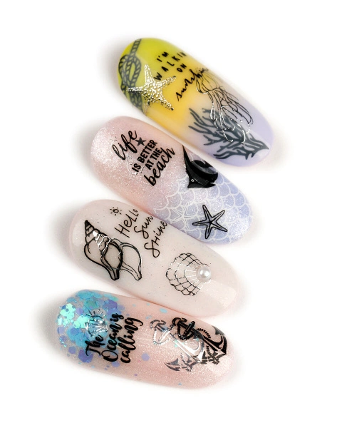 Charmicon 3D Silicone Stickers №250 Риф