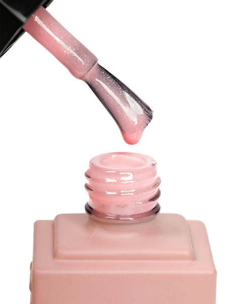 E.MiLac Base Gel Искрящийся розовый №24, 15 мл